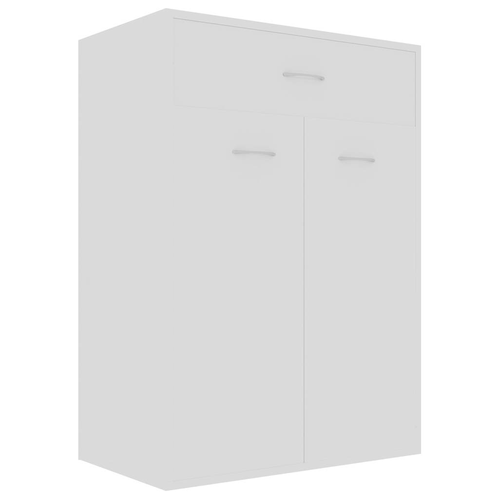 vidaXL Shoe Cabinet White 60x35x84 cm Engineered Wood 2