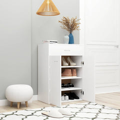 vidaXL Shoe Cabinet White 60x35x84 cm Engineered Wood 4