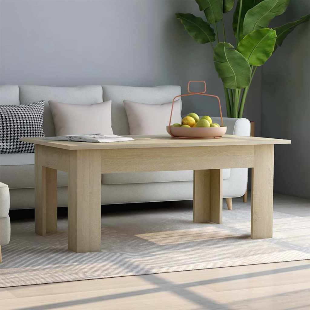 vidaXL Coffee Table | Sonoma Oak | Engineered wood | 100x60x42 cm | Durable 1
