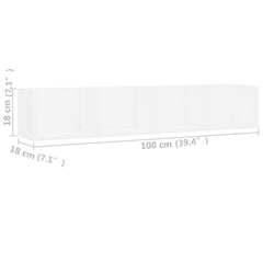 vidaXL Wall Shelf | Wall-Mounted Shelf | Rectangular | Modern | Storage Shelf 6