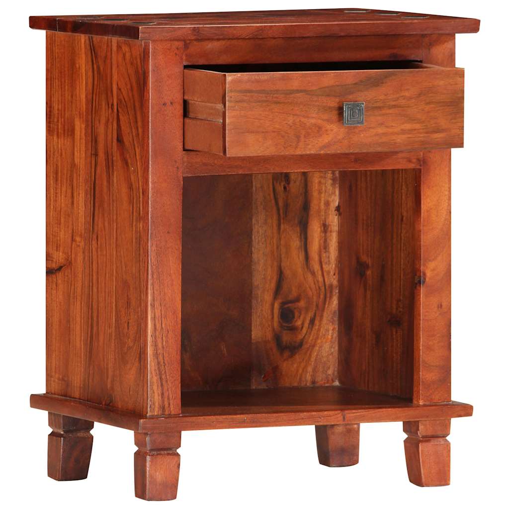 286265 vidaXL Bedside Cabinet 40x30x50 cm Solid Acacia Wood 3