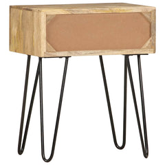 vidaXL Bedside Cabinet | Brown | Solid Mango Wood | 40x30x50 cm 5
