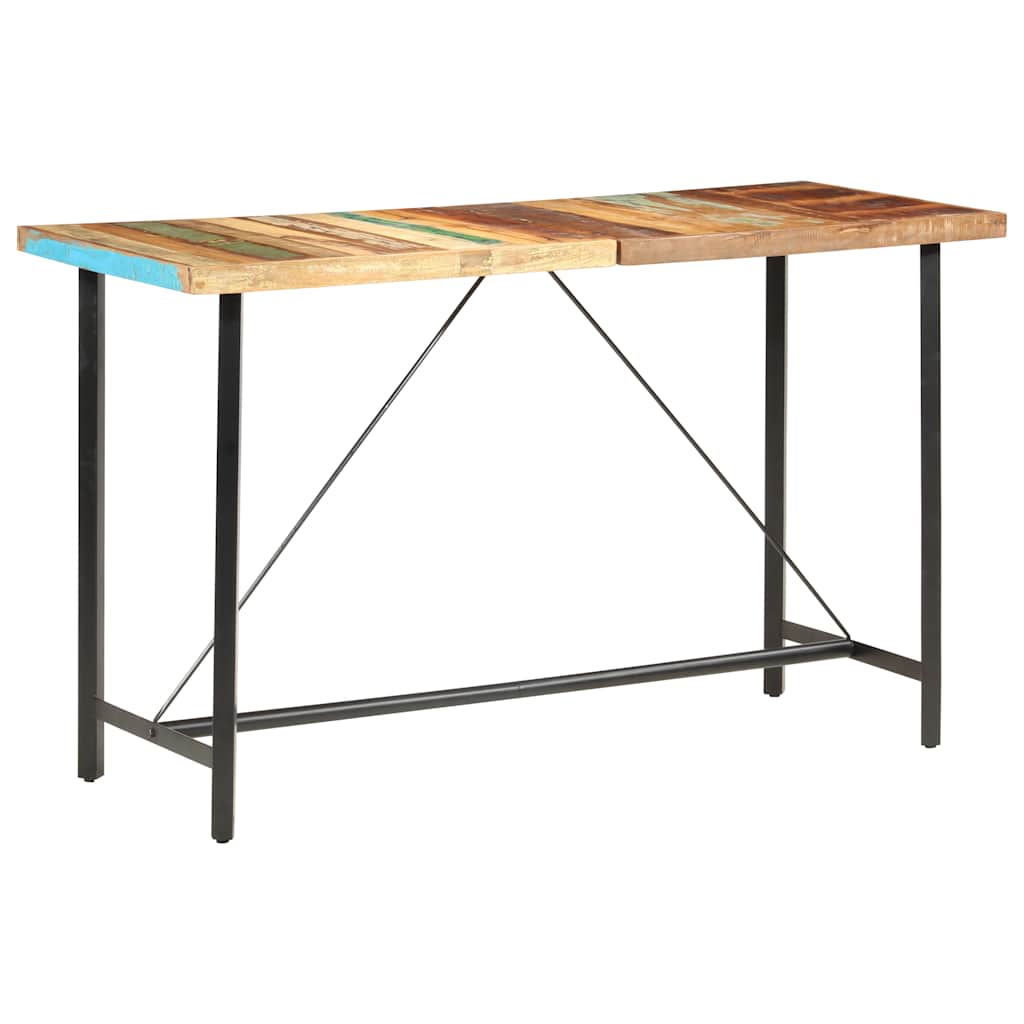 vidaXL Bar Table 180x70x107 cm Solid Reclaimed Wood 1