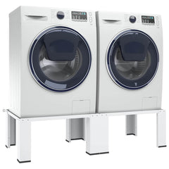 vidaXL Double Washing and Drying Machine Pedestal White 2