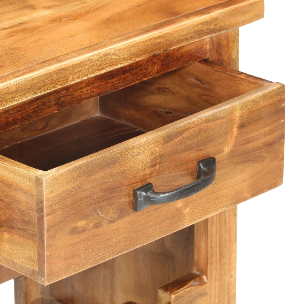 vidaXL Wine Cabinet 40x30x80 cm Solid Acacia Wood 4
