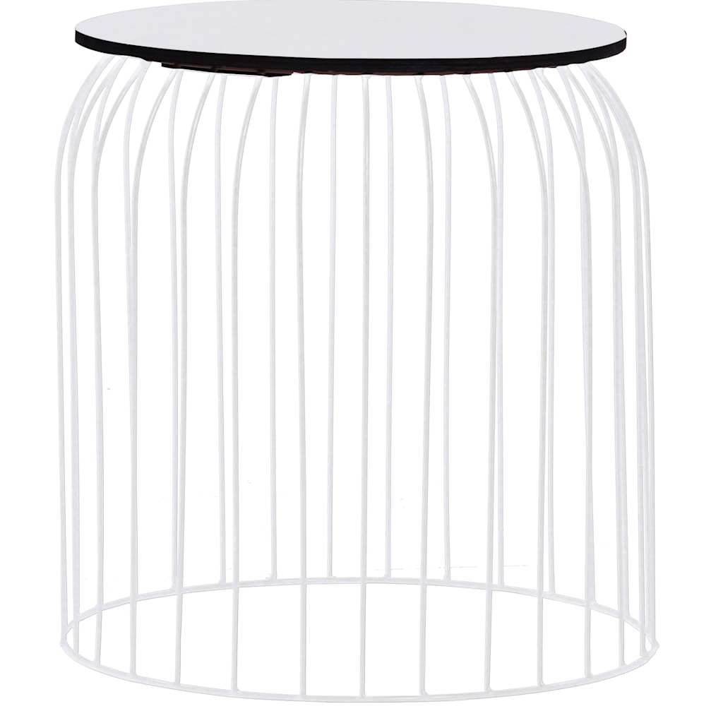 vidaXL Coffee Table | Set of 3 | White | Metal | Small, Medium, Large 4