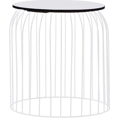 vidaXL Coffee Table | Set of 3 | White | Metal | Small, Medium, Large 4