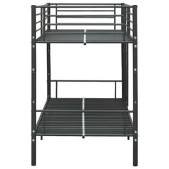Bunk Bed without Mattress Metal 90x200cm Black