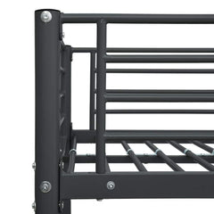 Bunk Bed without Mattress Metal 90x200cm Black