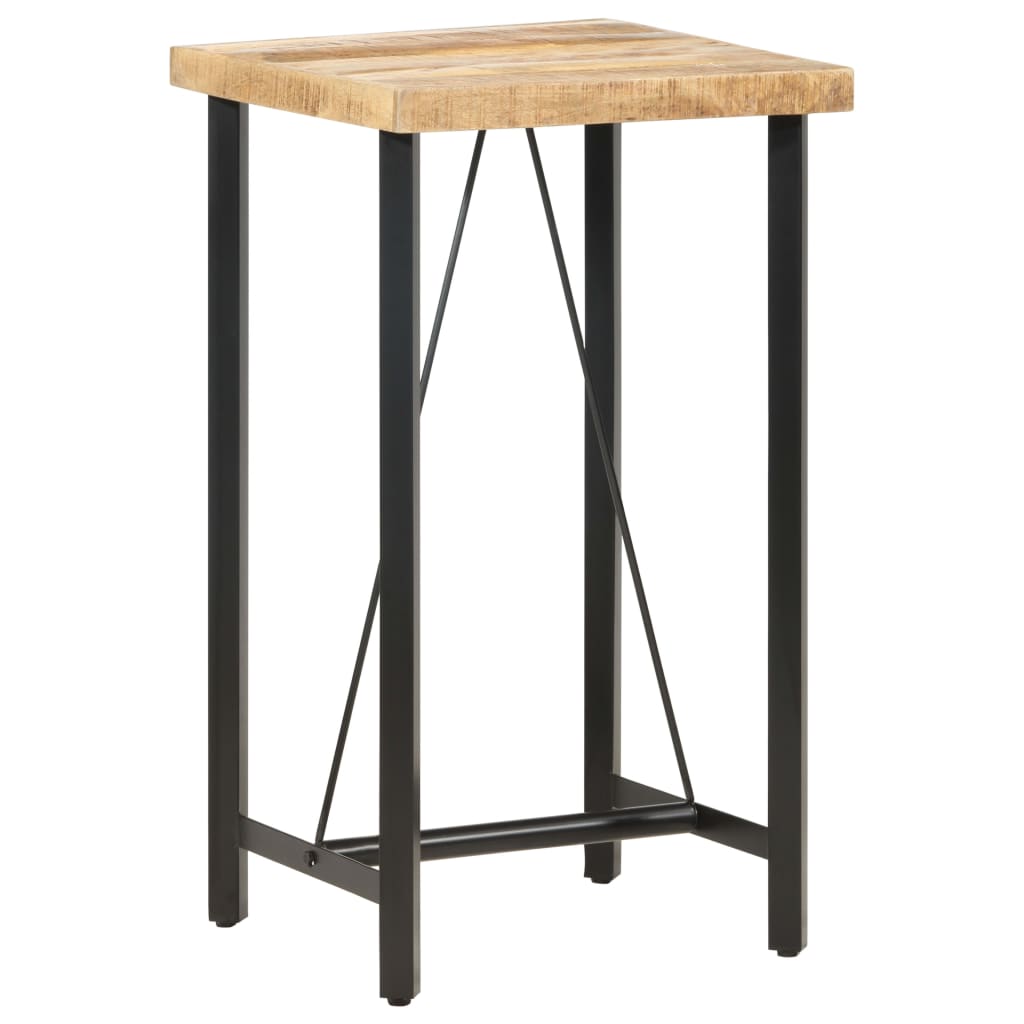 vidaXL Bar Table 60x60x107 cm Rough Mango Wood 1