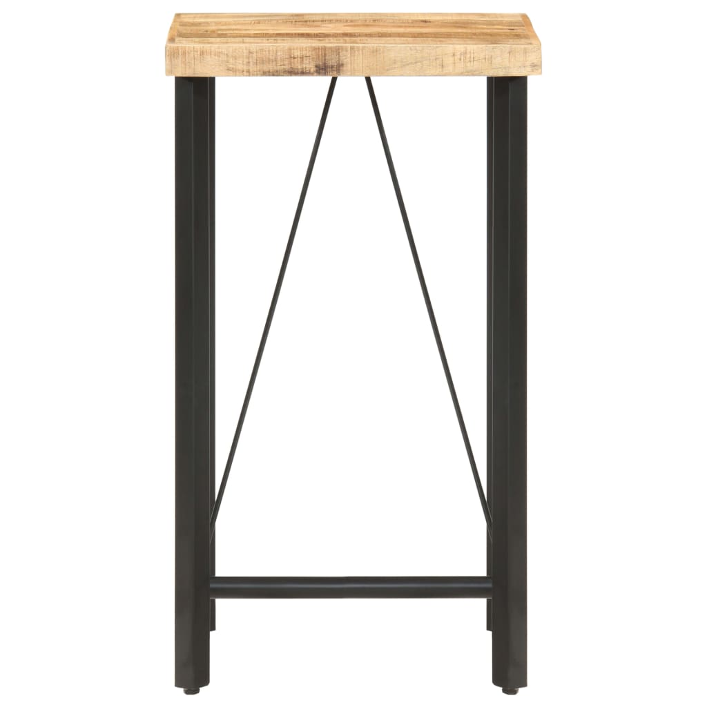 vidaXL Bar Table 60x60x107 cm Rough Mango Wood 2