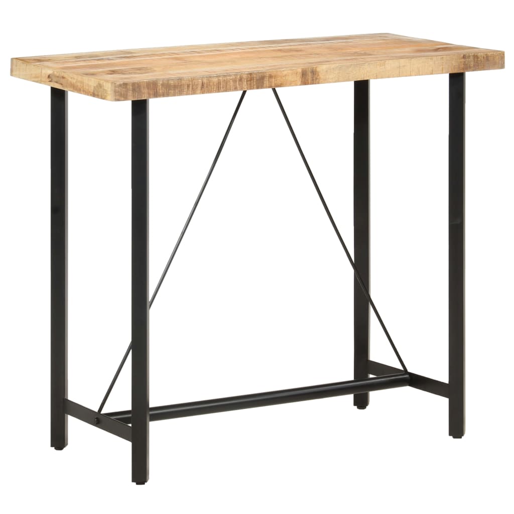 vidaXL Bar Table 120x58x107 cm Rough Mango Wood 1