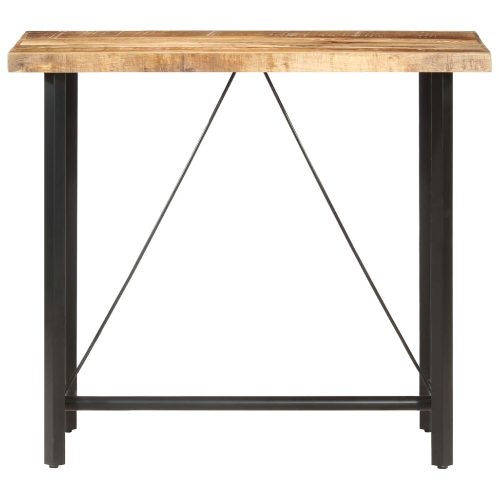 vidaXL Bar Table 120x58x107 cm Rough Mango Wood 2
