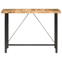 vidaXL Bar Table 150x70x107 cm Rough Mango Wood 2