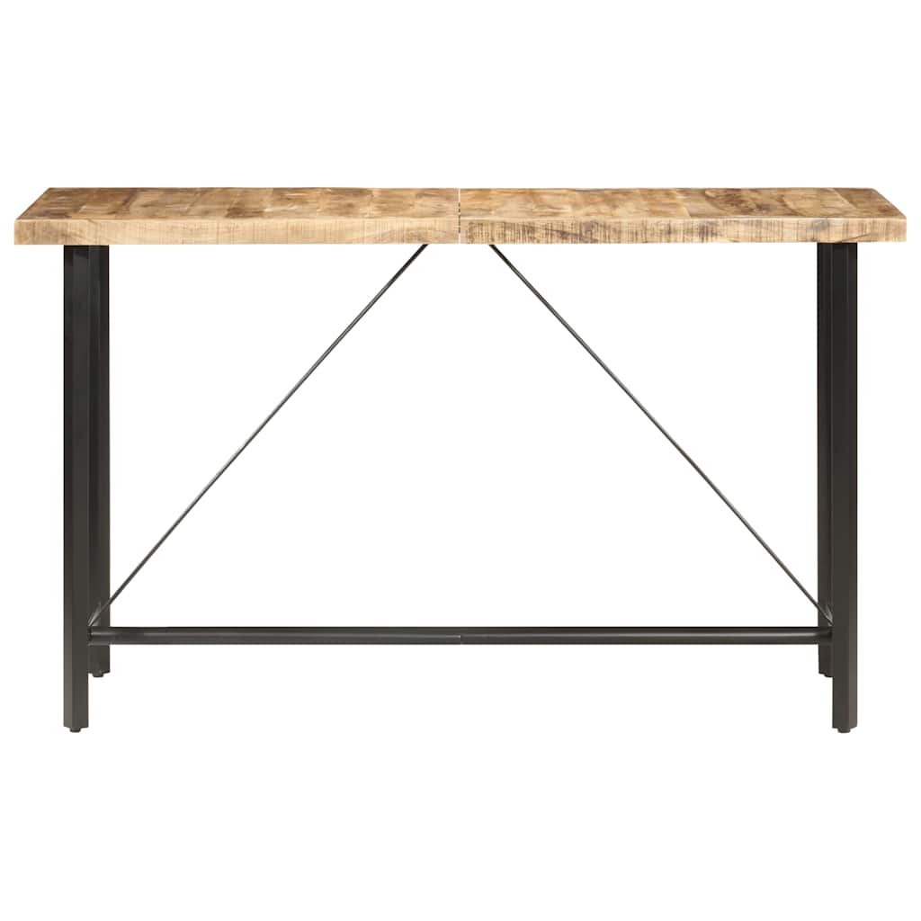 vidaXL Bar Table 180x70x107 cm Rough Mango Wood 2