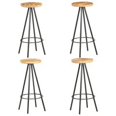 Bar Stools Rough mango wood 4
