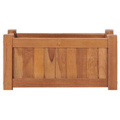 vidaXL Raised Bed | Teak | Solid Teak Wood | 50x25x25 cm | Durable | Planter 3