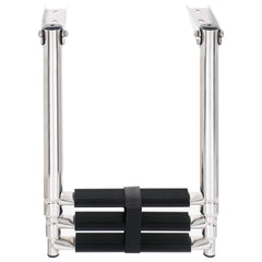vidaXL Folding Boarding Ladder 3-step Stainless Steel 4