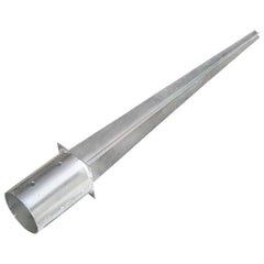 vidaXL Ground Spikes 2 pcs Silver 10x76 cm Galvanised Steel 3