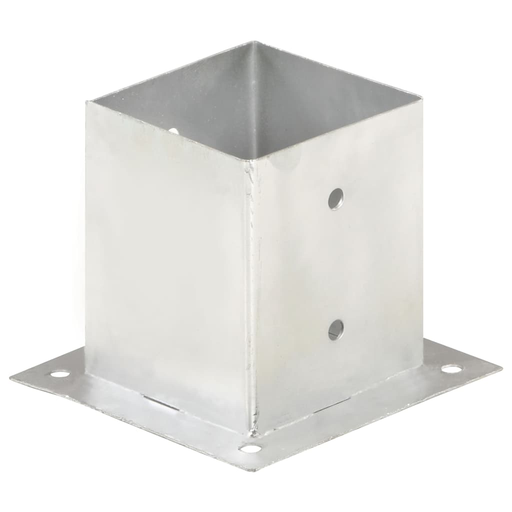 145451 vidaXL Post Anchors 4 pcs Galvanised Metal 121 mm 2