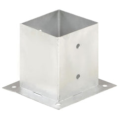 145451 vidaXL Post Anchors 4 pcs Galvanised Metal 121 mm 2