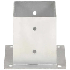 145451 vidaXL Post Anchors 4 pcs Galvanised Metal 121 mm 3