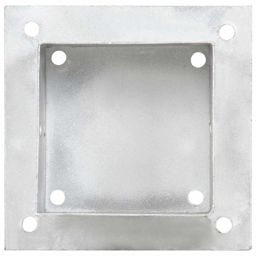 145451 vidaXL Post Anchors 4 pcs Galvanised Metal 121 mm 5