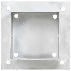 145451 vidaXL Post Anchors 4 pcs Galvanised Metal 121 mm 5