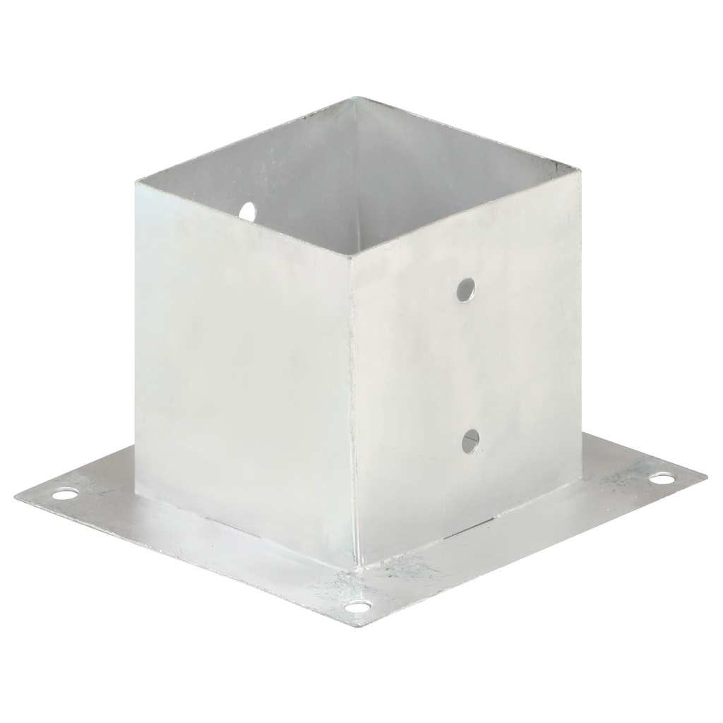 vidaXL Post Anchors 4 pcs Galvanised Metal 141 mm 2