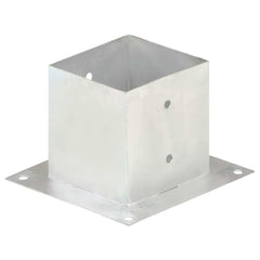 vidaXL Post Anchors 4 pcs Galvanised Metal 141 mm 2
