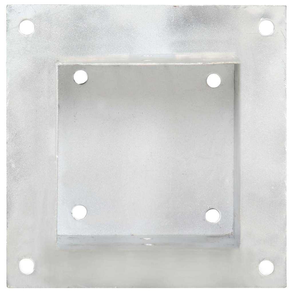 vidaXL Post Anchors 4 pcs Galvanised Metal 141 mm 5
