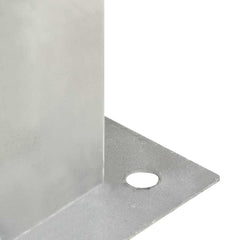 vidaXL Post Anchors 4 pcs Galvanised Metal 141 mm 6