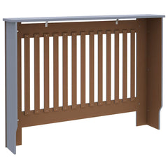 vidaXL Radiator Cover Grey 112x19x81.5 cm Engineered Wood 6