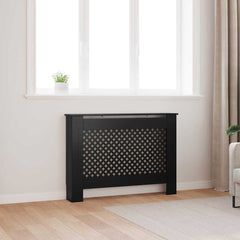 MDF Radiator Cover 78 cm Black 112 cm 19 cm