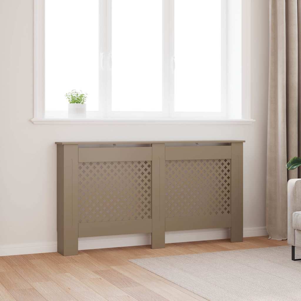 MDF Radiator Cover 78 cm Brown 152 cm 19 cm