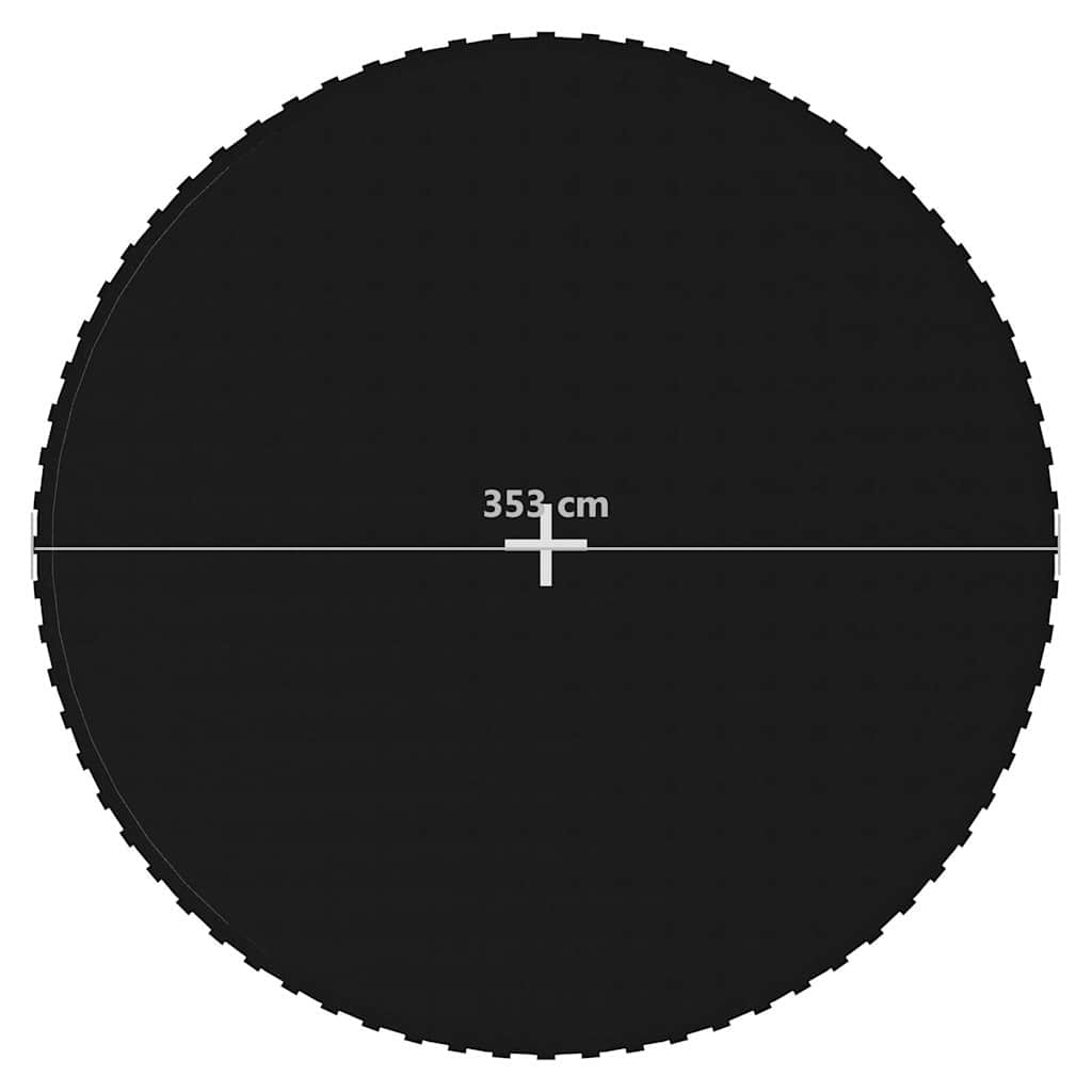 Jumping Mat Fabric Black for 10 Feet/3,05 Round Trampoline 3.96 m