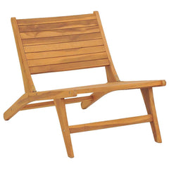 49366 vidaXL Garden Chair with Footrest Solid Teak Wood 2
