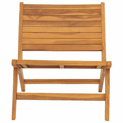 49366 vidaXL Garden Chair with Footrest Solid Teak Wood 3