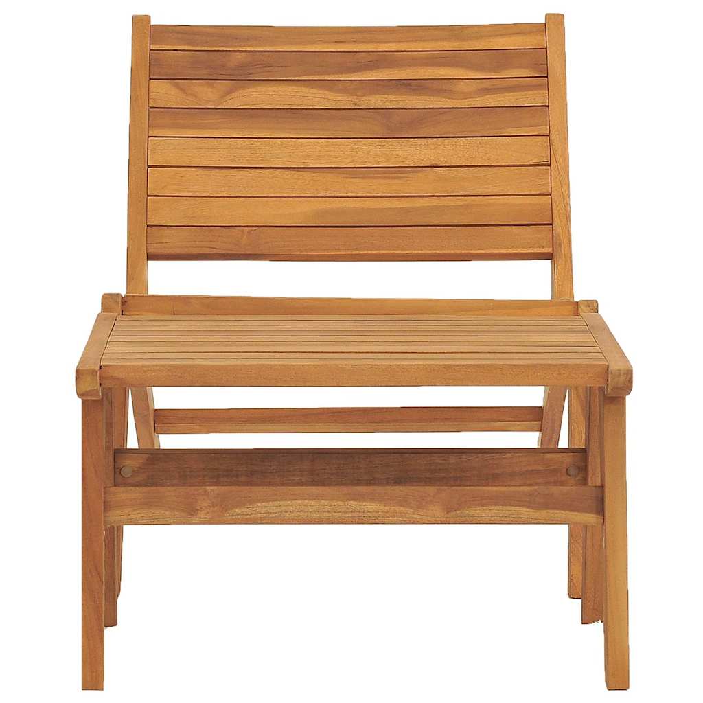 49366 vidaXL Garden Chair with Footrest Solid Teak Wood 4