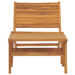 49366 vidaXL Garden Chair with Footrest Solid Teak Wood 4
