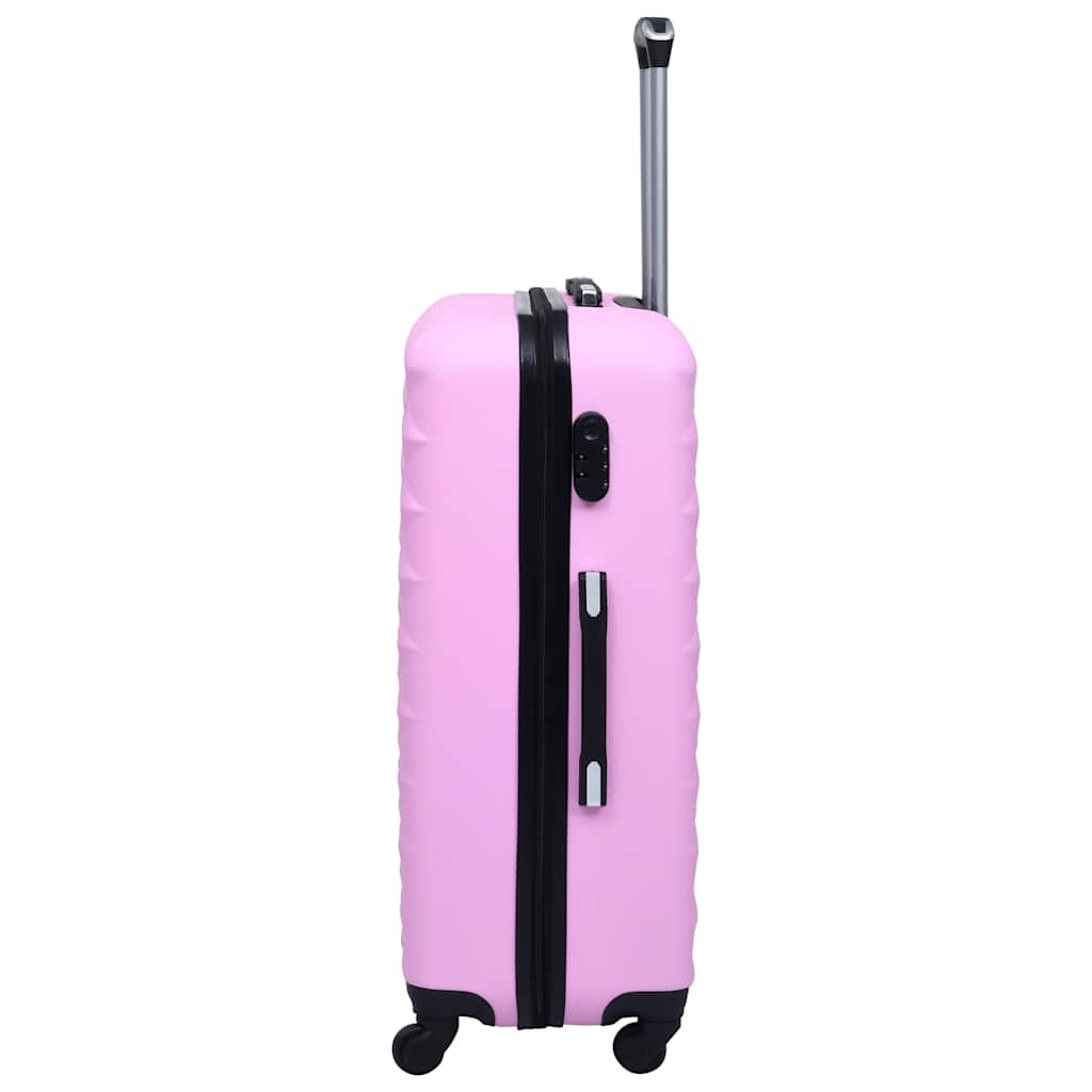 vidaXL Hardcase Trolley Pink ABS 3