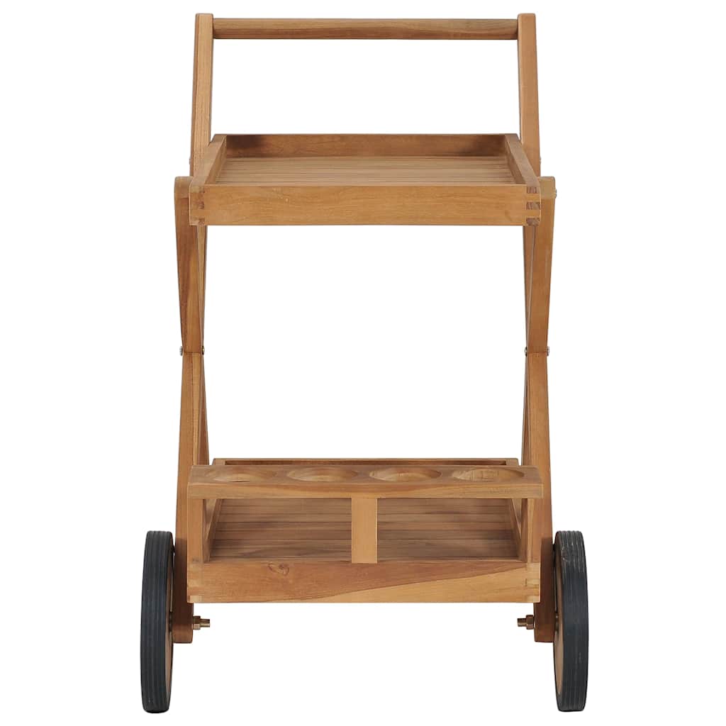 49425 vidaXL Tea Trolley Solid Teak Wood 2