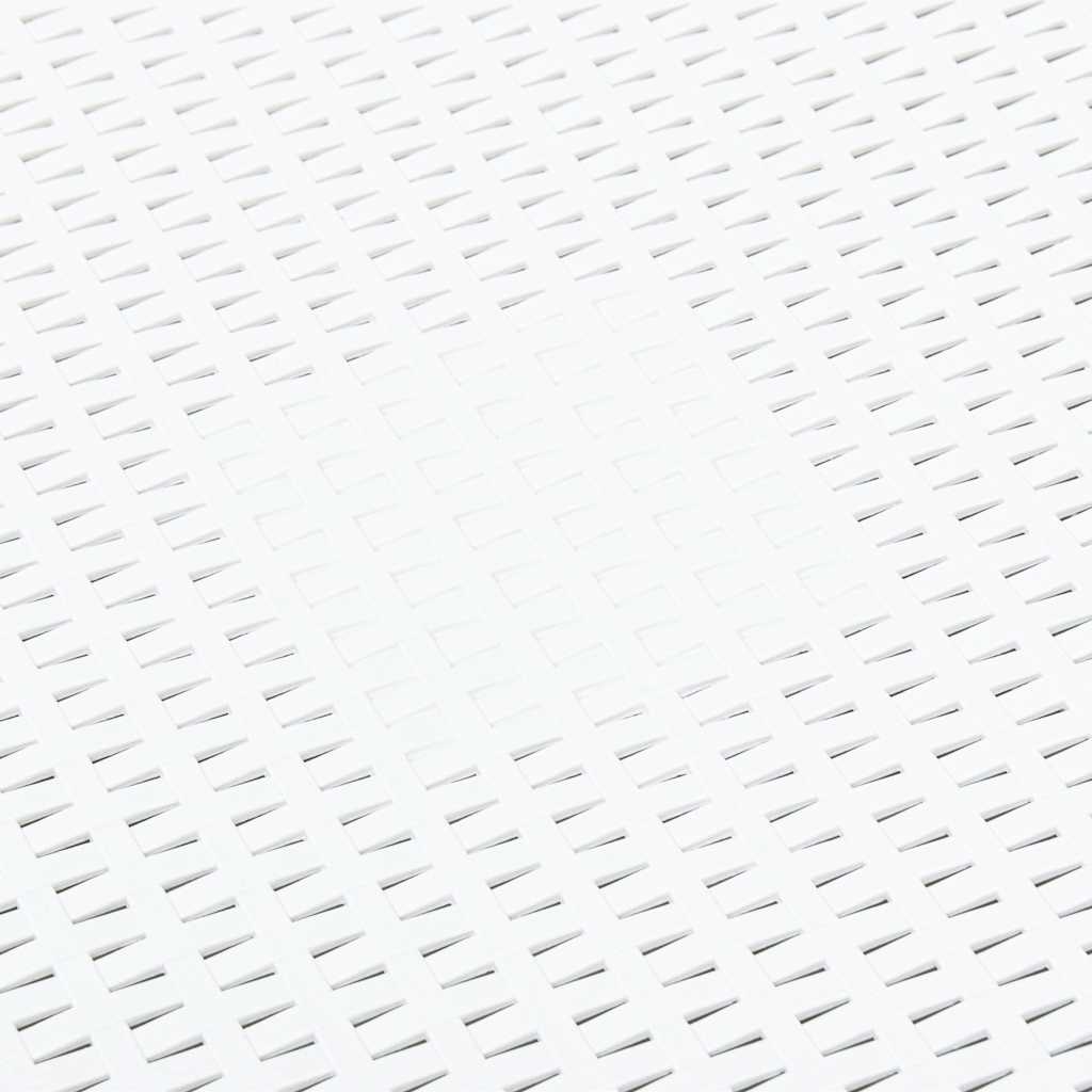 vidaXL Outdoor Table | White | Polypropylene | Medium | Outdoor Table | Square 5