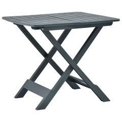 Folding Garden Table 79x72x70 cm Plastic Green
