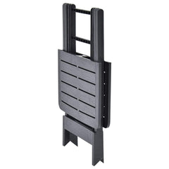 Folding Garden Table 79x72x70 cm Plastic Anthracite
