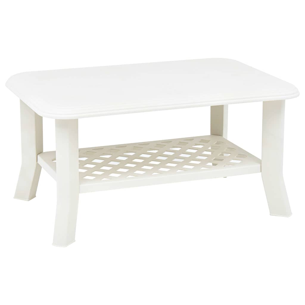 Coffee Table 90x60x46 cm Plastic White