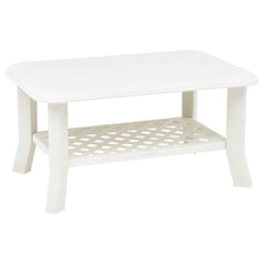 Coffee Table 90x60x46 cm Plastic White