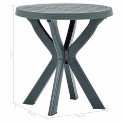 Bistro Table Ø70 Plastic Green