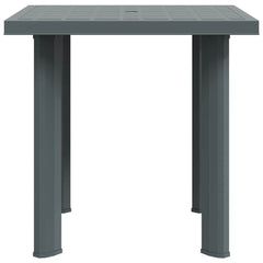 Garden Table 80x75x72 cm Plastic Green