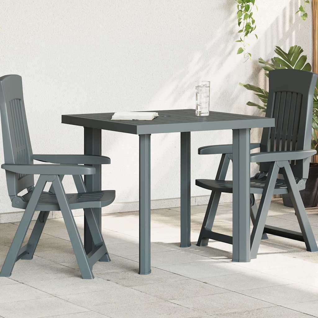 vidaXL Garden Table | Green | Plastic | Medium | Lightweight | Garden Table 1
